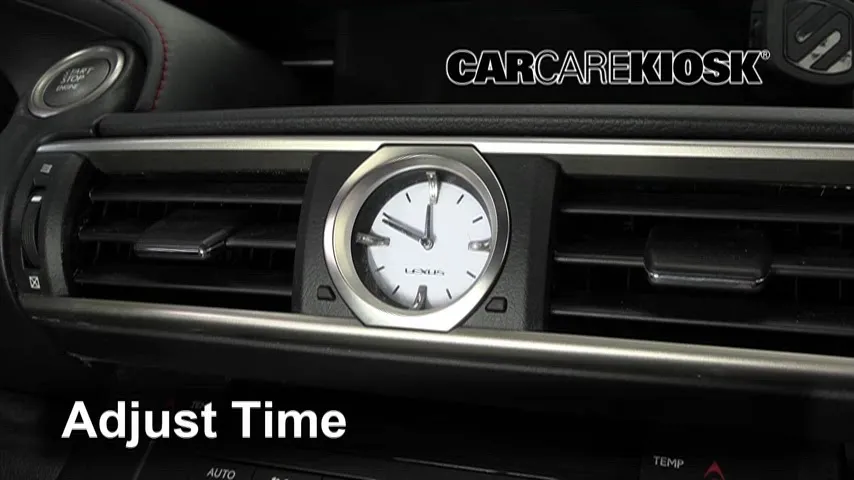 2017 Lexus RC300 3.5L V6 Horloge